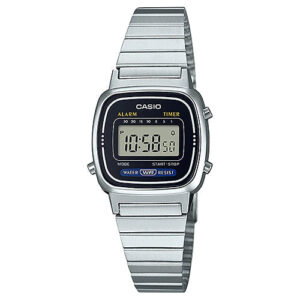 Reloj Vintage casual correa de acero inoxidable LA-670WD-1