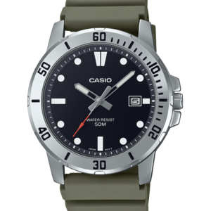 Reloj casual correa de resina MTP-VD01-3EV